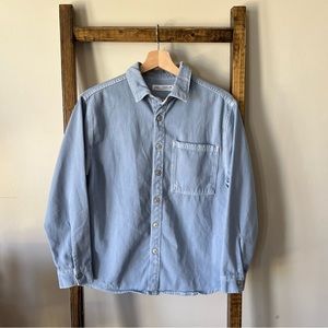 EUC Zara Kids Denim Shacket w/ Snaps